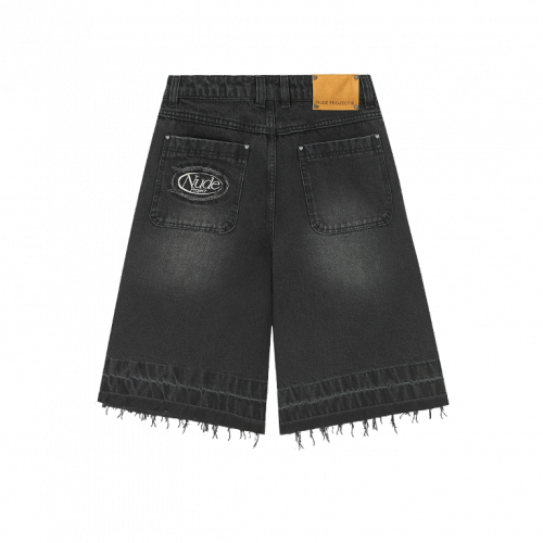 Шорты Nude Project Old Baggy Basic Shorts Denim Black