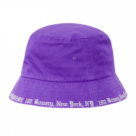 Supreme Embroidered Brim Crusher Purple