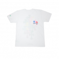Chrome Hearts Multi Color Cross Cemetery T-shirt White
