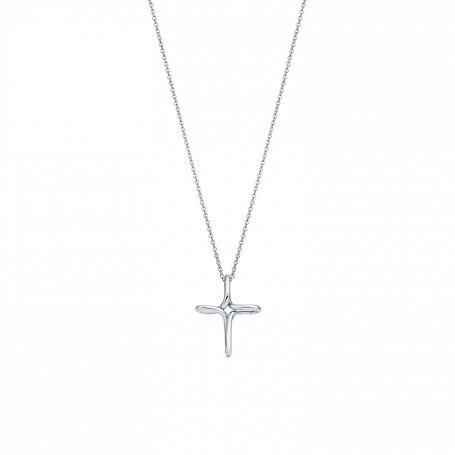 Tiffany & Co. Elsa Peretti Infinity Cross Pendant Silver