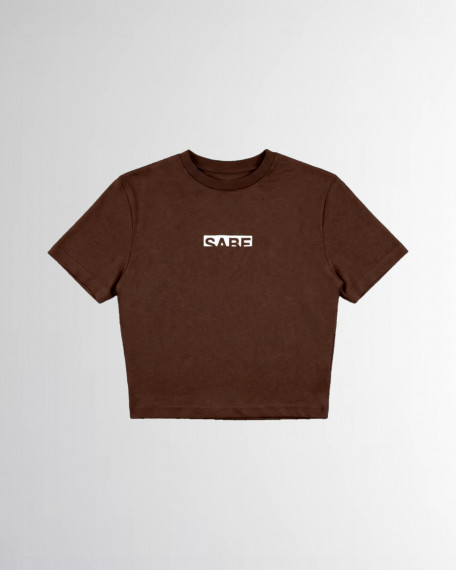 Футболка Sabe Logo T-Shirt Slim Brown