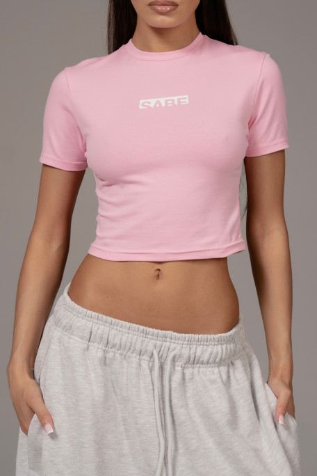 Футболка Sabe Logo T-Shirt Slim Pink