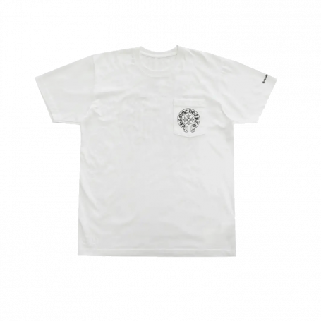 Футболка Chrome Hearts Horse Shoe Logo Pocket T-Shirt White