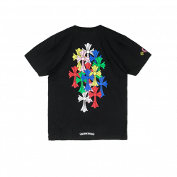 Chrome Hearts Multi Color Cross Cemetery T-shirt Black