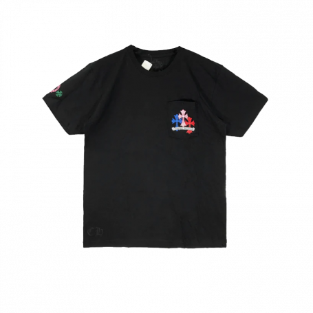 Chrome Hearts Multi Color Cross Cemetery T-shirt Black