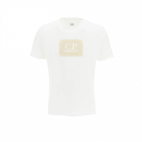 Футболка C.P.Company T-Shirts Short Sleeve Jersey 30/1 Gauze White