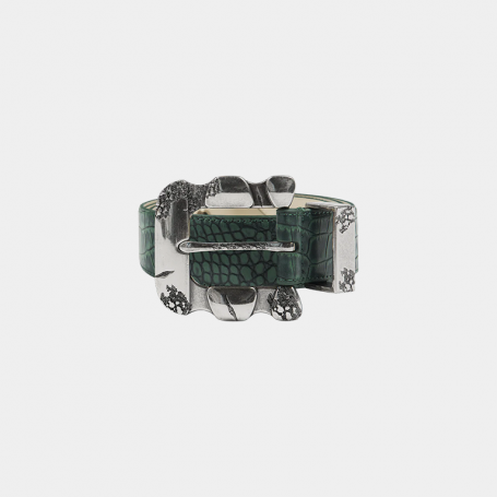 Ремень Trendt Vision Croco Belt Green
