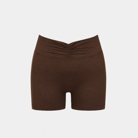 Шорты Bo+Tee Ruched Mini Shorts Pecan