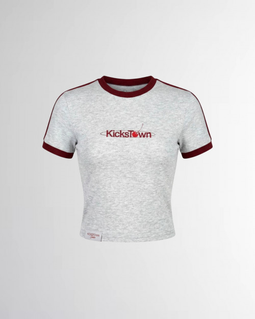 Футболка Sabe Cherry Logo T-Shirt Slim Heather Grey