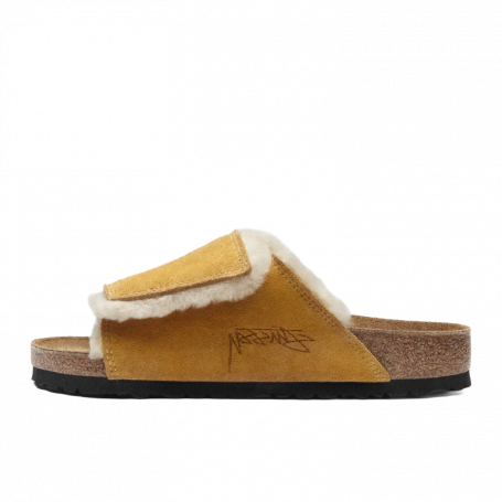 Сандали Birkenstock x Stussy Solana Shearling Slide Caramel