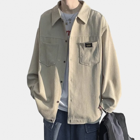 Рубашка DS001 Corduroy Plain Shirt Cream