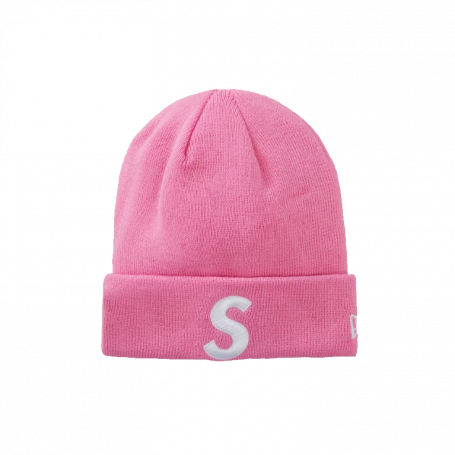 Supreme New Era S Logo Beanie Pink