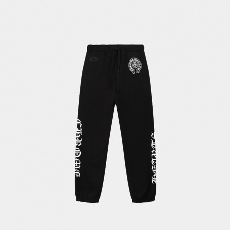 Штаны Chrome Hearts Horseshoe Logo Sweatpants Black
