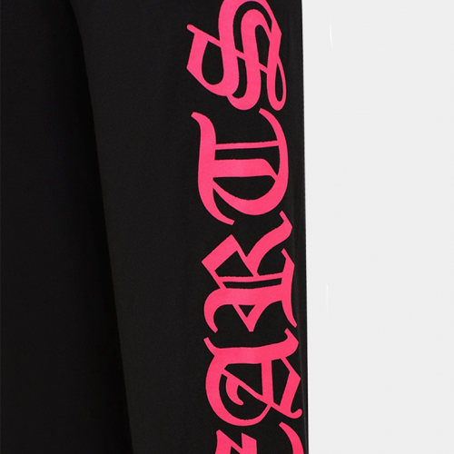 Лонгслив Chrome Hearts Pink Neck Logo Long-Sleeve Black