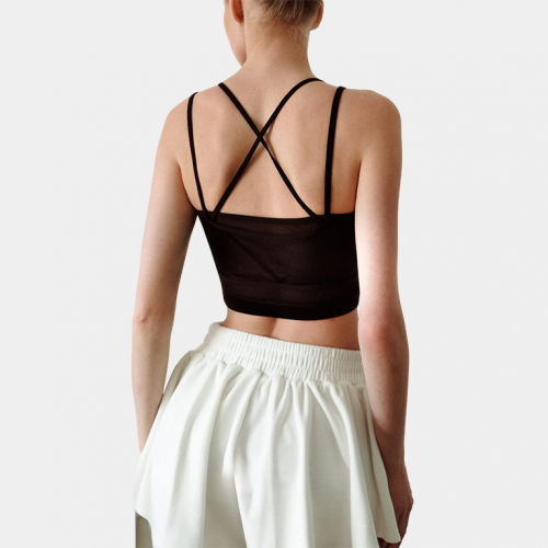 PARE Топ Fashion с рельефами, Черный