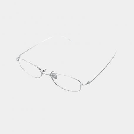 Очки MasonPrince Slim Rectangle Glasses Silver