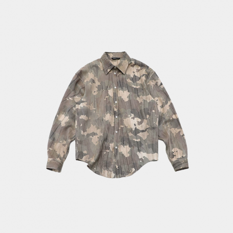 Рубашка MasonPrince Distressed Print Shirt Washed Sand