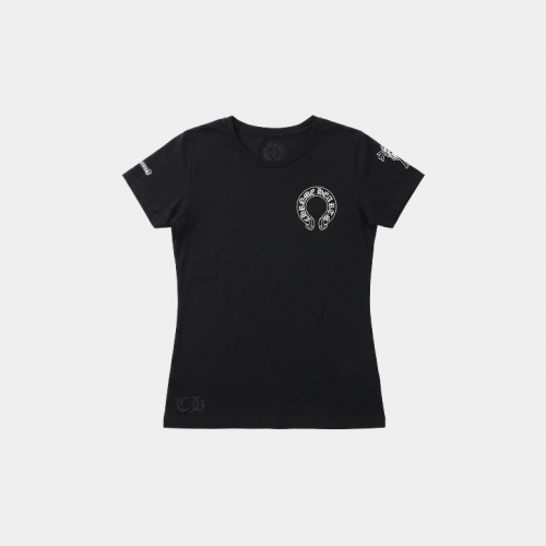 Футболка Chrome Hearts Horseshoe Double Cross Logo T-shirt Black