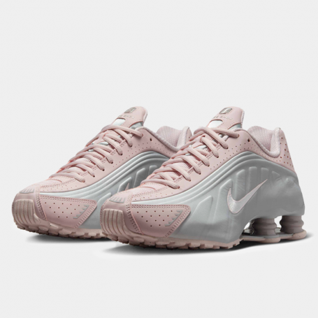 Кроссовки Nike Shox R4 Barely Rose Metallic Platinum (W)