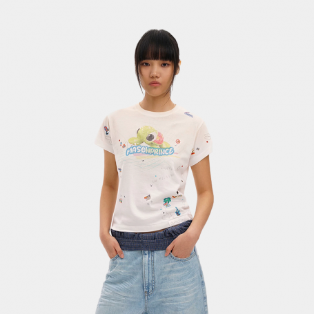 Футболка MasonPrince Resort Sea Turtle T-Shirt White