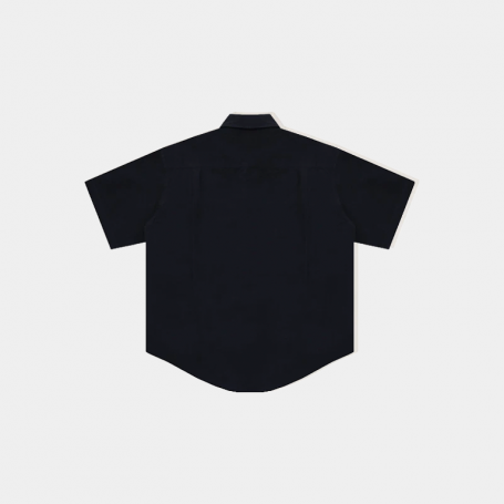 Рубашка MasonPrince Oversized Metal Label Short Sleeve Shirt Navy
