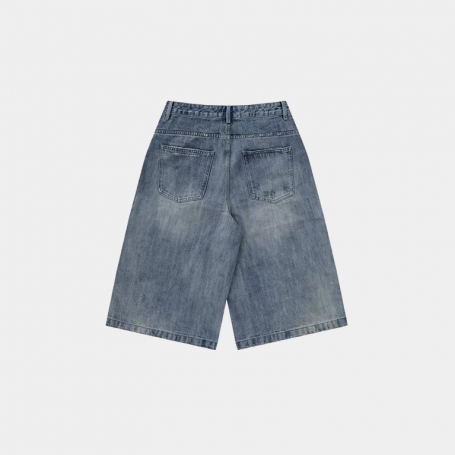 Шорты MasonPrince Vintage Wash Distressed Denim Shorts Blue
