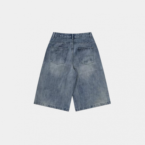 Шорты MasonPrince Vintage Wash Distressed Denim Shorts Blue