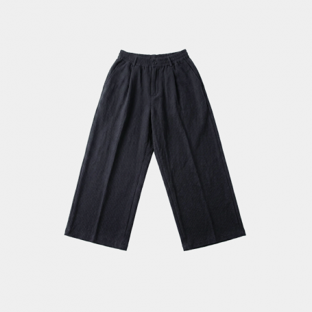 Брюки MasonPrince Wide-Leg Plated Trousers Grey