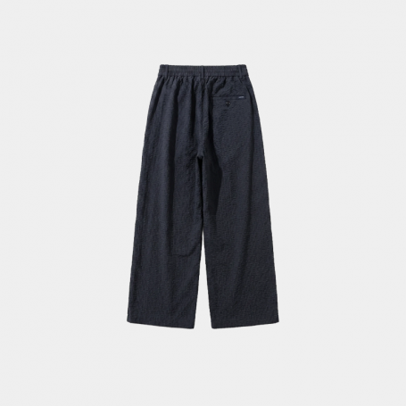 Брюки MasonPrince Wide-Leg Plated Trousers Grey