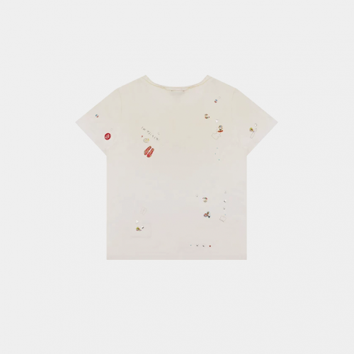 Футболка MasonPrince Resort Sea Turtle Expert Off-Shoulder T-Shirt White