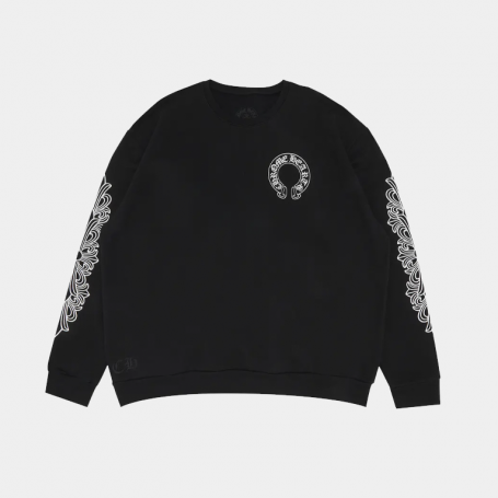 Свитшот Chrome Hearts Classic Logo Crewneck Black