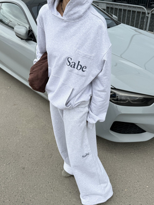 Брюки Sabe Logo Knee Sweatpants Melange