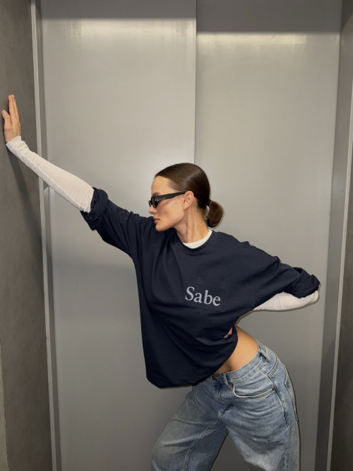 Лонгслив Sabe Longsleeve Pocket Navy