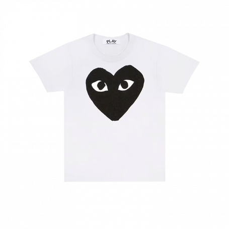 Футболка Comme des Garcons PLAY Play Black Heart T-Shirt White