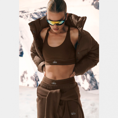 Топ Alo Yoga Airlift Suit Up Bra Espresso
