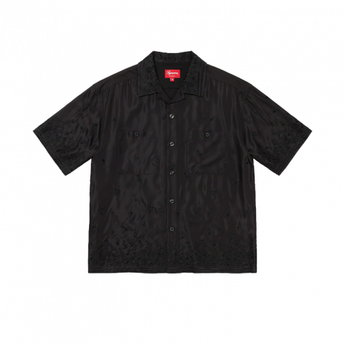 Supreme Nouveau Embroidered S/S Shirt Black