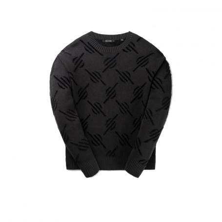 Daily Paper Tevin Monogram Knit Sweater Black