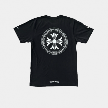 Футболка Chrome Hearts Circle Cross Logo T-Shirt Black