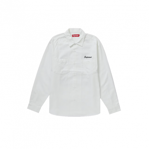 Supreme American Psycho Work Shirt White