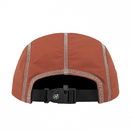 Supreme Reflective Stitch Camp Cap Brown