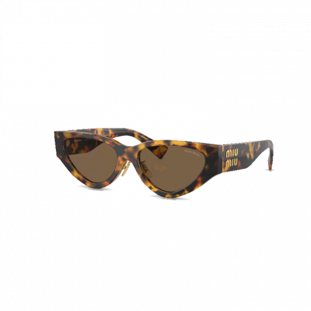 MIU MIU Sunglasses SMU 03Z Striped Honey Havana