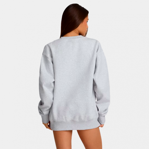 Свитшот Bo+Tee Oversized Crew Neck Sweatshirt Heather Grey