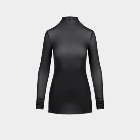 Туника SKIMS Mock Neck Tunic Obsidian