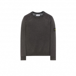 Stone Island Pure Wool Treatment Crewneck Sweater Black