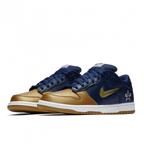 Nike SB Dunk Low x Supreme Jewel Swoosh Gold