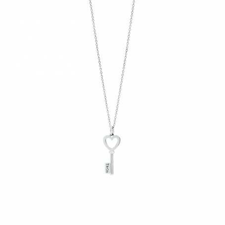 Tiffany & Co. Heart Key Pendant Silver