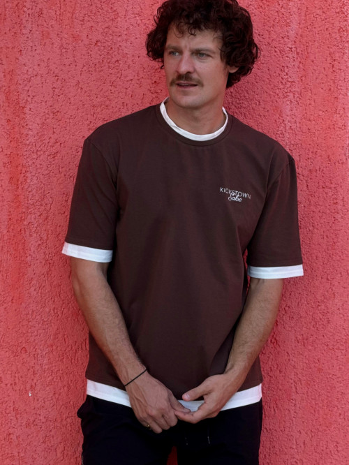 Футболка Sabe KicksTown Logo T-shirt Brown