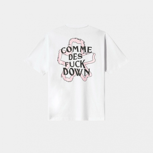 Футболка Comme Des Fuckdown Logo Jersey T-Shirt White