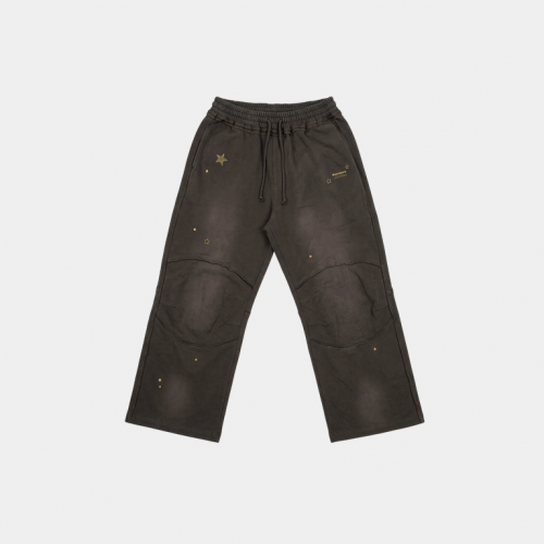 Штаны MoroMoro Embroidered Star Stud Sweatpants Brown