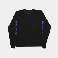 Лонгслив Chrome Hearts Blue Logo LS Black